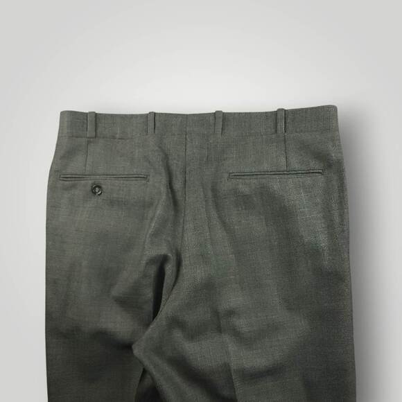 Vtg Single Breasted Suit Mens 40R/34R Classic Fit Wool 2 Piece Glen Check Plaid - Picture 12 of 16